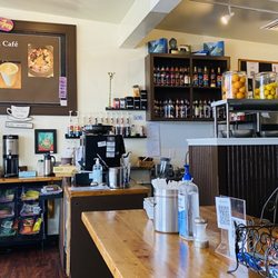 Outer Bean Cafe - Kitty Hawk - Order at counter, food menus on counter or QR