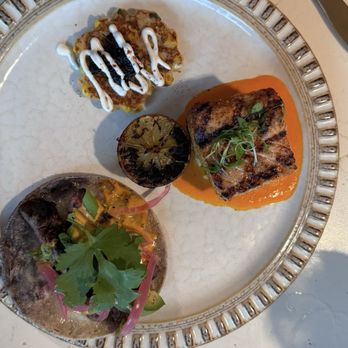 VERDAD True Modern Mexican - Filet Mignon Tacos*Salmon Segueza* shrimp and corn bilini - Mexican Near Me - Austin, Texas VERDAD True Modern Mexican - Filet Mignon Tacos*Salmon Segueza* shrimp and corn bilini - Mexican Near Me - Austin, Texas