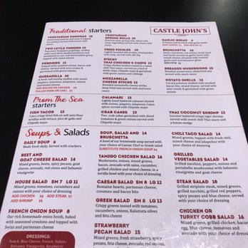 Castle John's Pub - Looking over the menu - Pubs Near Me - Port Perry, Ontario