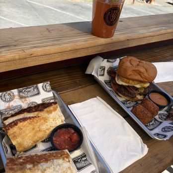 Wrightwood Brew Co. - Breakfast Burrito  Breakfast Burger  Michelada - Breweries Near Me - Wrightwood, California