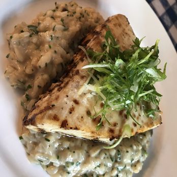 Cafe Hiro - Mahi Mahi over risotto. Mahi mahi was extremely dry, and fishy tasting. Risotto was amazing! - Italian Near Me - Cypress, California Cafe Hiro - Mahi Mahi over risotto. Mahi mahi was extremely dry, and fishy tasting. Risotto was amazing! - Italian Near Me - Cypress, California