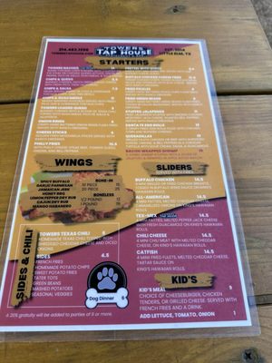 Menu photo 2 Towers Tap House Little Elm, TX