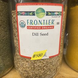 Bulk spices, including dill seed.  Not available in any other market in all of Longmont!