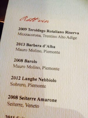 Menu photo 8 Corvina Enoteca Stockholm, AB