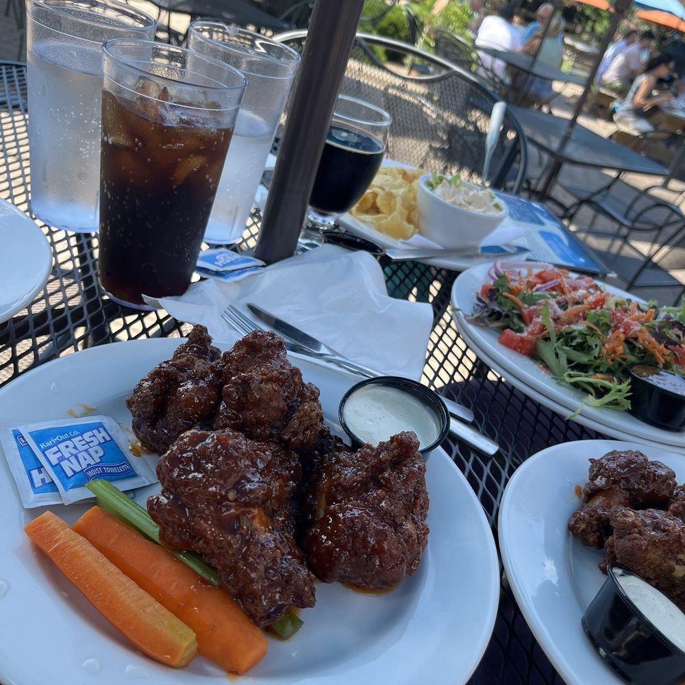 Blue Mountain Brewery - Thai wings, BBQ wings, house salad, sweet onion and goat cheese dip and French fries along with a Dark hollow which is always awesome - Brewpubs Near Me - Afton, Virginia Blue Mountain Brewery - Thai wings, BBQ wings, house salad, sweet onion and goat cheese dip and French fries along with a Dark hollow which is always awesome - Brewpubs Near Me - Afton, Virginia