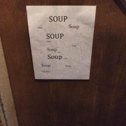 Soup sign