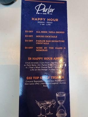 Menu photo 2 Parlor Bar Whittier, CA Menu photo 2 Parlor Bar Whittier, CA