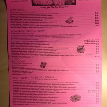 Primo's Deli - Carry out menu page 1. - Delis Near Me - Akron, Ohio