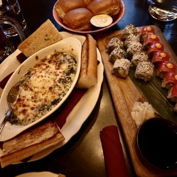Trivoli Tavern - Baby Artichoke Gratin Warm Parkerhouse Rolls King Crab California Roll Spicy Tuna Roll - American Near Me - Chicago, Illinois Trivoli Tavern - Baby Artichoke Gratin Warm Parkerhouse Rolls King Crab California Roll Spicy Tuna Roll - American Near Me - Chicago, Illinois