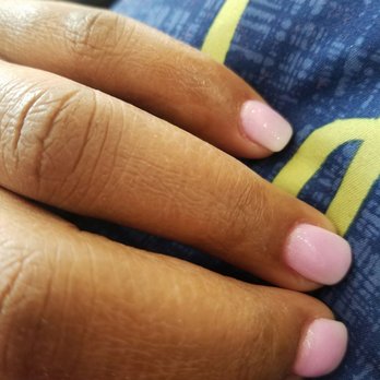 Nails Makeover - pink and white ombre - Nail Salons Near Me - The Colony, Texas