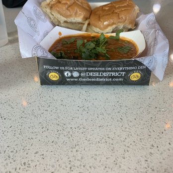 Desi District Irving - Pav bhaji good shareable size - Indian Near Me - Irving, Texas Desi District Irving - Pav bhaji good shareable size - Indian Near Me - Irving, Texas