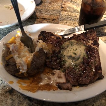 Cheddar's Scratch Kitchen - T-bone steak and Loaded Baked Potato! - American Near Me - Albuquerque, New Mexico