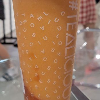 Tealicious - Persimmon tea slush - Bubble Tea Near Me - Davie, Florida