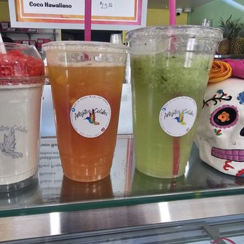Antojitos Colibri - Hot cheeto esquite, watermelon piña & mango water, & 3 greens with alfalfa water. - Juice Bars & Smoothies Near Me - Reno, Nevada