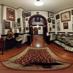 Cambridge Masonic Hall Association - The upstairs artifacts exhibit.