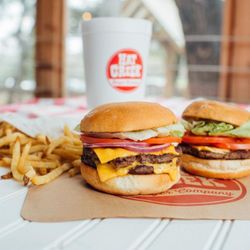 Hat Creek Burger Company - The Big Hat Burger and French Fries