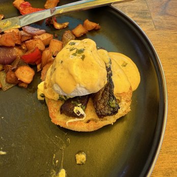 Pradera Brunch - Eggs Smoked Brisket Benedict. 2 little strips. Cold. - Breakfast & Brunch Near Me - Baldwin Park, California Pradera Brunch - Eggs Smoked Brisket Benedict. 2 little strips. Cold. - Breakfast & Brunch Near Me - Baldwin Park, California