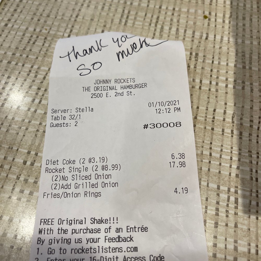 Johnny Rockets - Stella was a perfect server! - Diners Near Me - Reno, Nevada