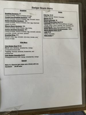 Menu photo 5 Badger Bowls Redlands, CA Menu photo 5 Badger Bowls Redlands, CA