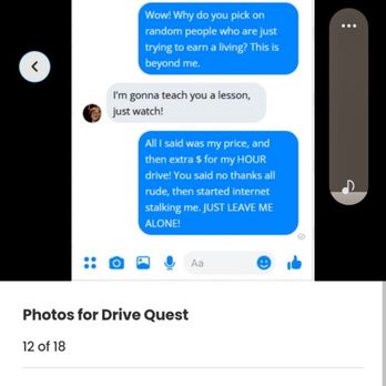 Drive Quest - Impersonating my wife, and using an obvious chat generator to fabricate messages. - Auto Repair Near Me