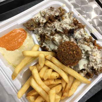 Boston Shawarma - The lamb Shawarma Dinner Plate without salad. - Middle Eastern Near Me - Boston, Massachusetts
