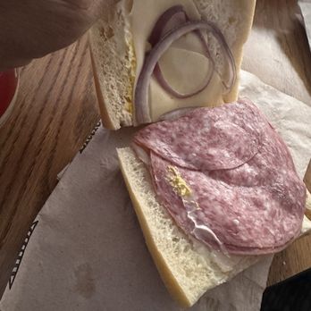 Quik Stop Subs - Very small amount of meat for a $10 sandwich - Sandwiches Near Me - Moreno Valley, California Quik Stop Subs - Very small amount of meat for a $10 sandwich - Sandwiches Near Me - Moreno Valley, California