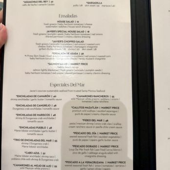 Javiers - Menu - New Mexican Cuisine Near Me - Pasadena, California Javiers - Menu - New Mexican Cuisine Near Me - Pasadena, California