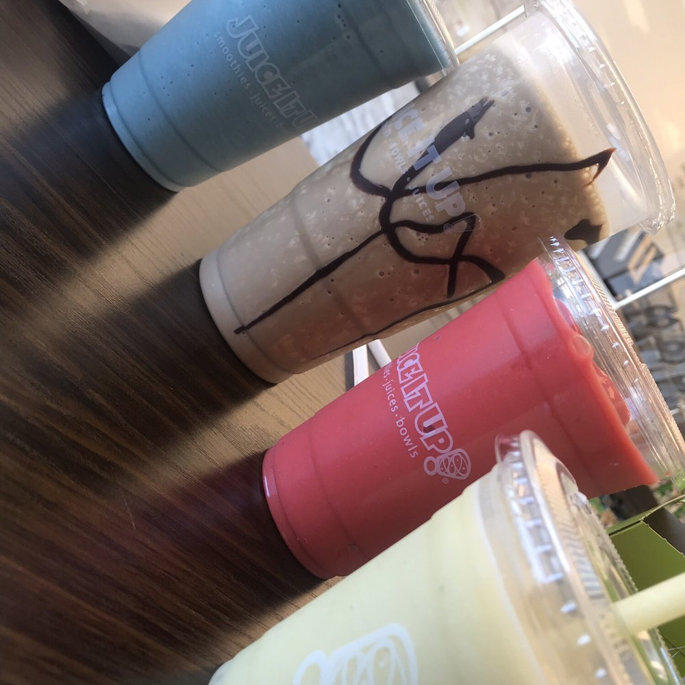 Juice It Up! - Vital proteins blue smoothie, PB cold brew mocha, strawberry wave, and pina cool-ada. - Juice Bars & Smoothies Near Me - Delano, California Juice It Up! - Vital proteins blue smoothie, PB cold brew mocha, strawberry wave, and pina cool-ada. - Juice Bars & Smoothies Near Me - Delano, California