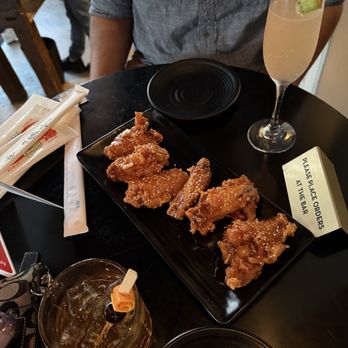 DOMU - Happy hour old fashion, strawberry switchblade and Domu original wings - Ramen Near Me - Orlando, Florida DOMU - Happy hour old fashion, strawberry switchblade and Domu original wings - Ramen Near Me - Orlando, Florida