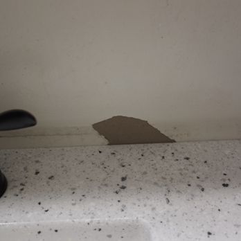 MJS Plumbing & Heating - Close-up of torn sheetrock behind vanity (right side). - Plumbing Near Me - Beacon , New York MJS Plumbing & Heating - Close-up of torn sheetrock behind vanity (right side). - Plumbing Near Me - Beacon , New York