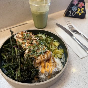 Little Avalon - Island Teriyaki Bowl with Chicken Paradise Matcha - Cafes Near Me - Las Vegas, Nevada Little Avalon - Island Teriyaki Bowl with Chicken Paradise Matcha - Cafes Near Me - Las Vegas, Nevada