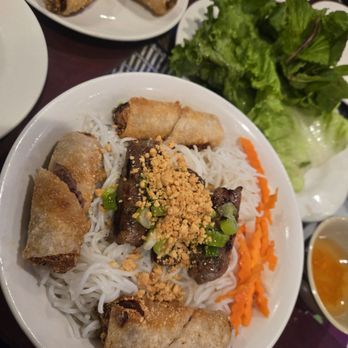 Pho Vietnam - 57. Grilled Beef and Spring Rolls with Rice Vermicelli - Vietnamese Near Me - Brooklyn, New York
