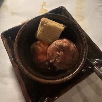 Friendship Chinese Restaurant - Butter pecan and chocolate ice cream on raspberry coulis with hazelnut wafer - Chinese Near Me - Chicago, Illinois Friendship Chinese Restaurant - Butter pecan and chocolate ice cream on raspberry coulis with hazelnut wafer - Chinese Near Me - Chicago, Illinois