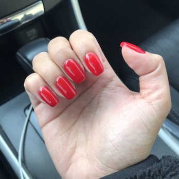 Solara Nail Bar - Love the shape and color. OPI "Big Apple Red" - Nail Salons Near Me - Seal Beach, California Solara Nail Bar - Love the shape and color. OPI "Big Apple Red" - Nail Salons Near Me - Seal Beach, California