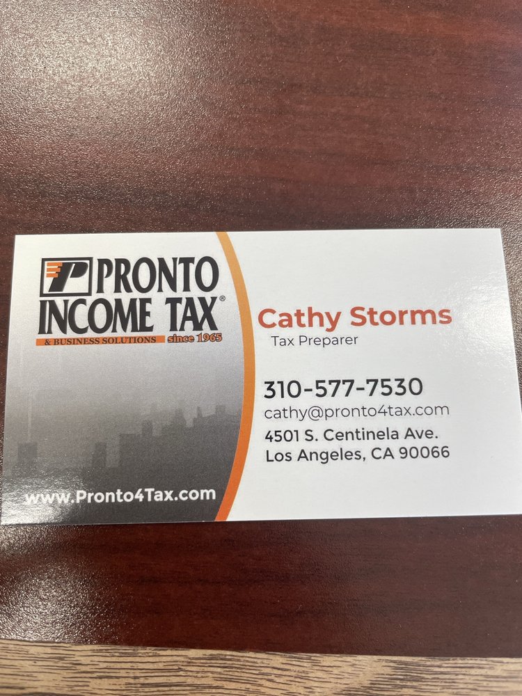PRONTO INCOME TAX - property tax consultant in Los Angeles, CA