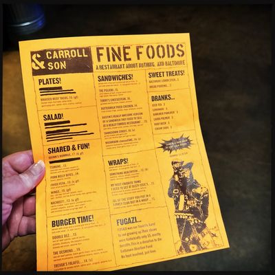 Menu photo 2 Carroll & Son Fine Food Baltimore, MD Menu photo 2 Carroll & Son Fine Food Baltimore, MD