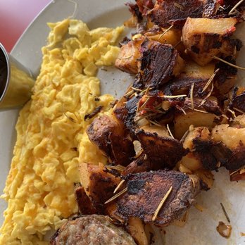 The Egg Bistro - Home fries, eggs, pumpkin pancake - Breakfast & Brunch Near Me - Virginia Beach, Virginia