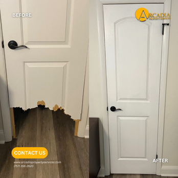 Arcadia Property Services - Door not working as intended? We can help! - Handyman Near Me - Virginia Beach, Virginia