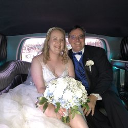 Lola Grace Bridal - My daughter and I in the limousine