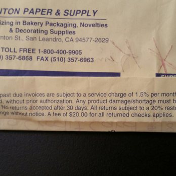 Linton Paper & Supply - This company does not respect their own policies - Wholesale Stores Near Me - San Leandro, California Linton Paper & Supply - This company does not respect their own policies - Wholesale Stores Near Me - San Leandro, California