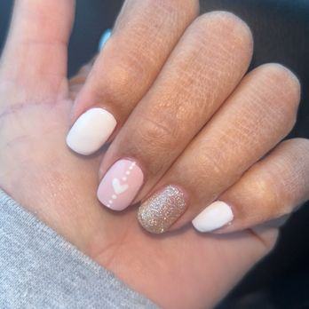 Rosa Nails - A little short design. - Nail Salons Near Me - Eagan, Minnesota