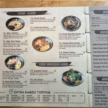 Token Ramen - Menu - Ramen Near Me - Orlando, Florida Token Ramen - Menu - Ramen Near Me - Orlando, Florida