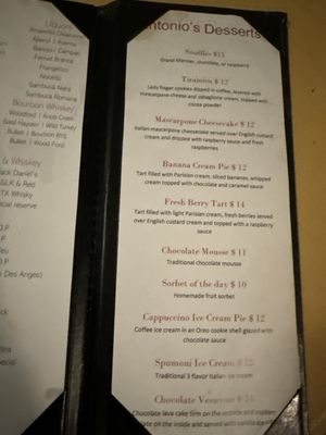 Menu photo 1 Antonio Ristorante Addison, TX Menu photo 1 Antonio Ristorante Addison, TX