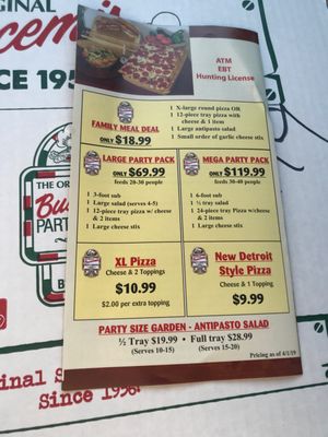 Menu photo 3 Buscemis Pizza & Subs Macomb, MI Menu photo 3 Buscemis Pizza & Subs Macomb, MI