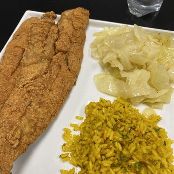Me You and Irene - Fry whiting with yellow rice and cabbage - Seafood Near Me - Secane , Pennsylvania