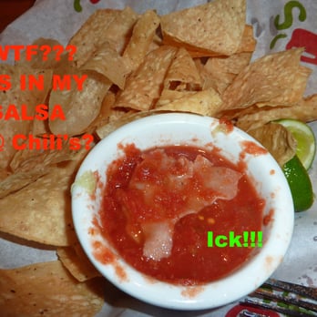 Chili's - Big, NASTY piece of "skin" in my salsa turned out to be a soggy, old chip. The manager said "It happens sometimes". - Bars Near Me - Brooksville, Florida