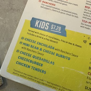 Chuy's - Kids menu - Bars Near Me - Pembroke Pines, Florida