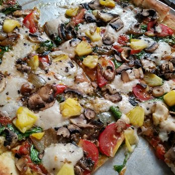 Flatbread Company - Additional vegan cheese added to the pizza. Amazing ! - Pizza Near Me - Paia, Hawaii