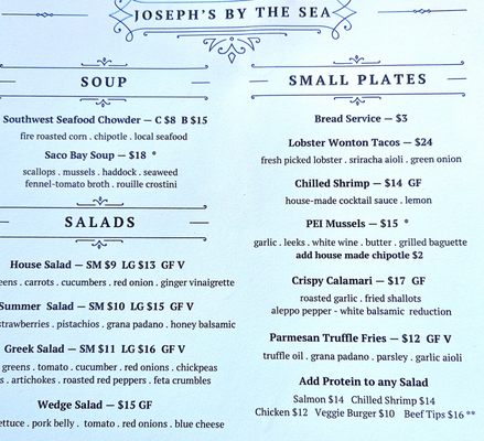 Menu photo 3 Joseph's By The Sea Old Orchard Beach, ME Menu photo 3 Joseph's By The Sea Old Orchard Beach, ME