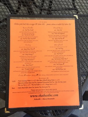 Menu photo 6 Thai Basil Black Mountain, NC